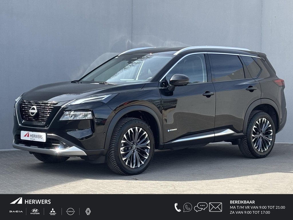 Nissan X-Trail 1.5 e-4orce Tekna 4WD / Gratis vaste trekhaak, Auto's, Nissan, Automaat, 1497 cc, 2 kWh, Zwart