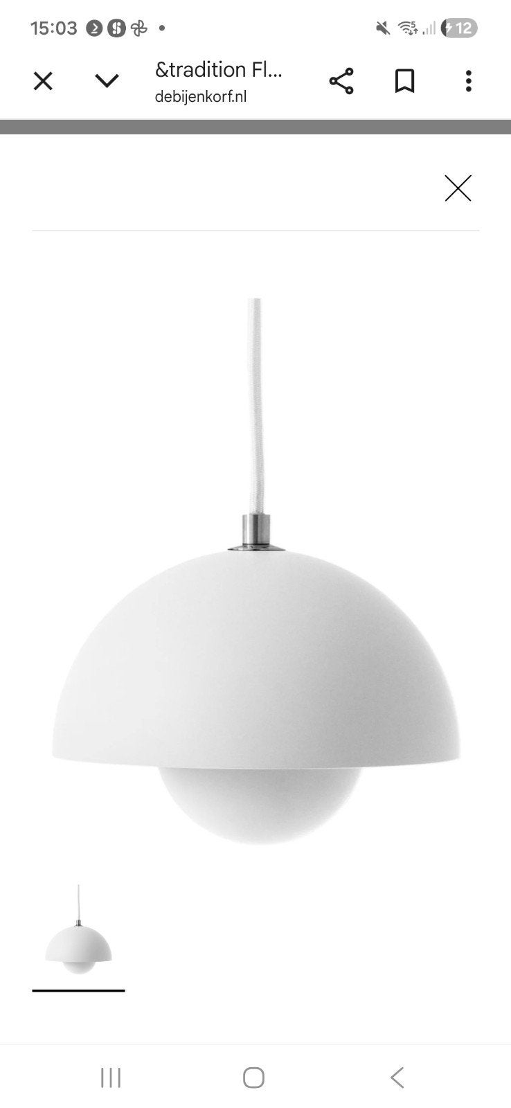 2x Nieuwe Flowerpot VP10 Verner Panton hanglampen mat wit, Huis en Inrichting, Lampen | Hanglampen, Ophalen of Verzenden, Nieuw