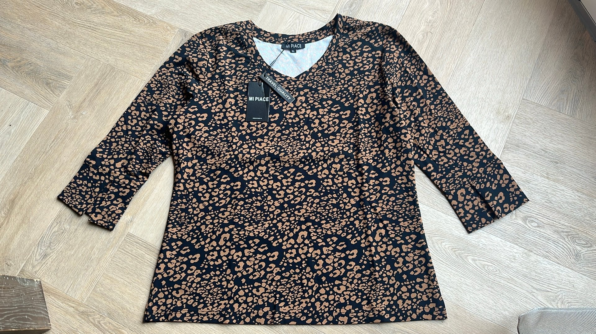 Dames shirt maat XL Mi Piace, Kleding | Dames, Bruin, Maat 46/48 (XL) of groter, Nieuw, Ophalen of Verzenden