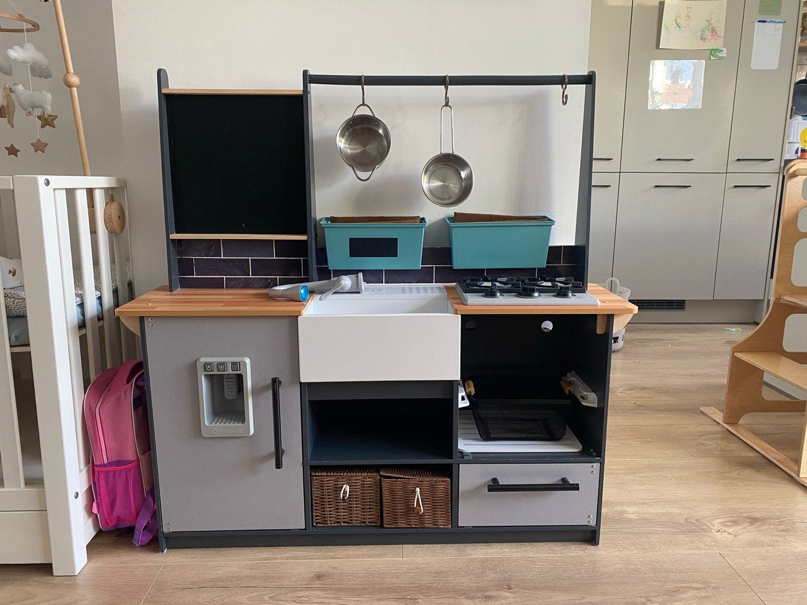 Gratis Grote Houten Speelkeuken, Kinderen en Baby's, Speelgoed | Speelkeukens, Ophalen, Gebruikt, Hout, Speelkeuken