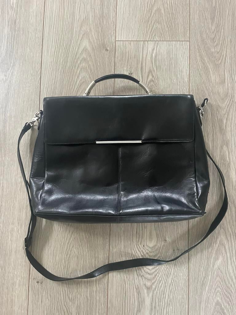 Claudio Ferrici Business bag zwart leer, Overige merken, Zwart, Ophalen of Verzenden, Zo goed als nieuw
