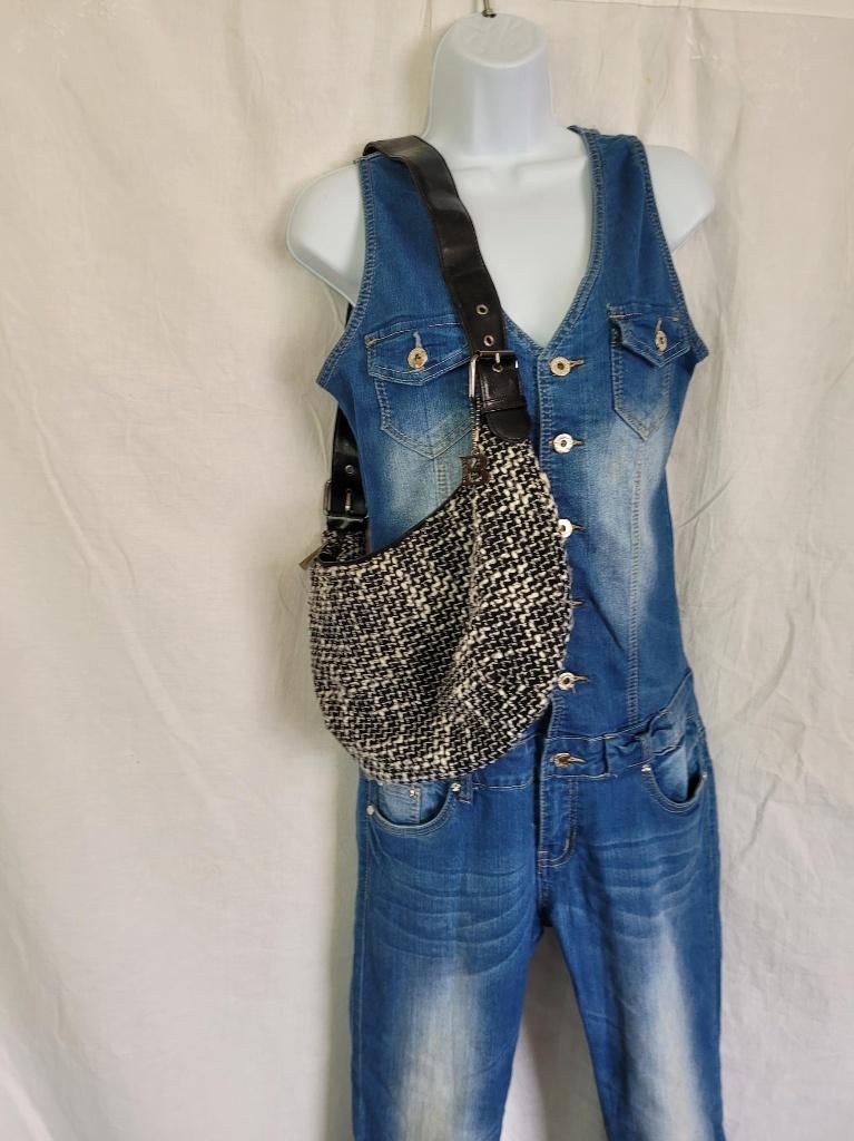 Leuke zwart-witte tas merk The Bulaggi Bag, Zwart, Ophalen of Verzenden, Zo goed als nieuw, .