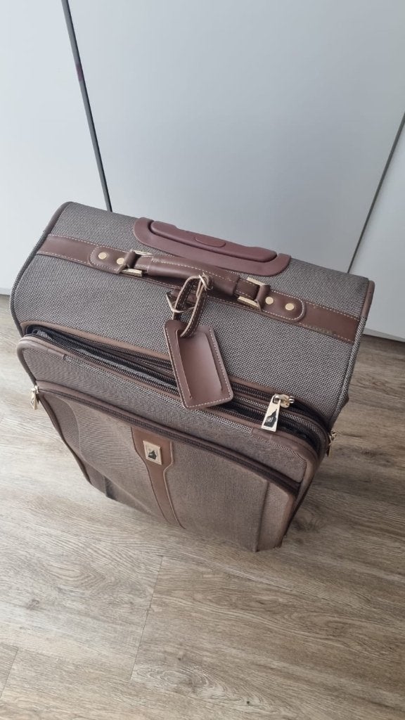 Luggage XL London Fog, Gebruikt, Leer, Ophalen of Verzenden, 35 tot 45 cm
