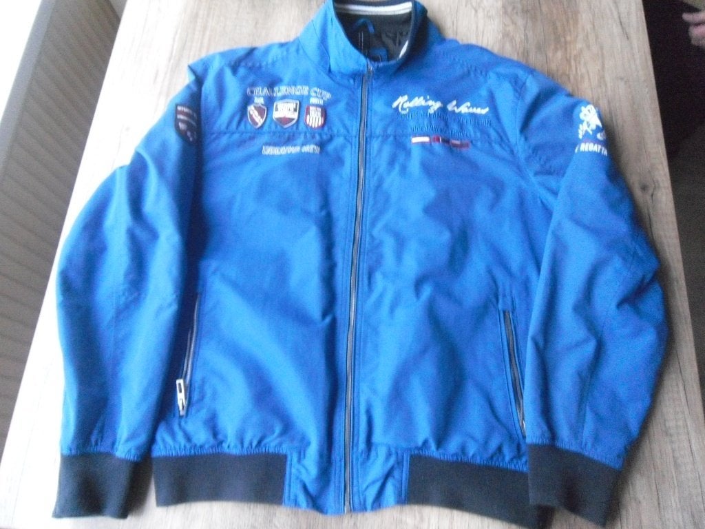 BLAUW ZOMERJACK XL, Ophalen of Verzenden, Maat 56/58 (XL), Blauw