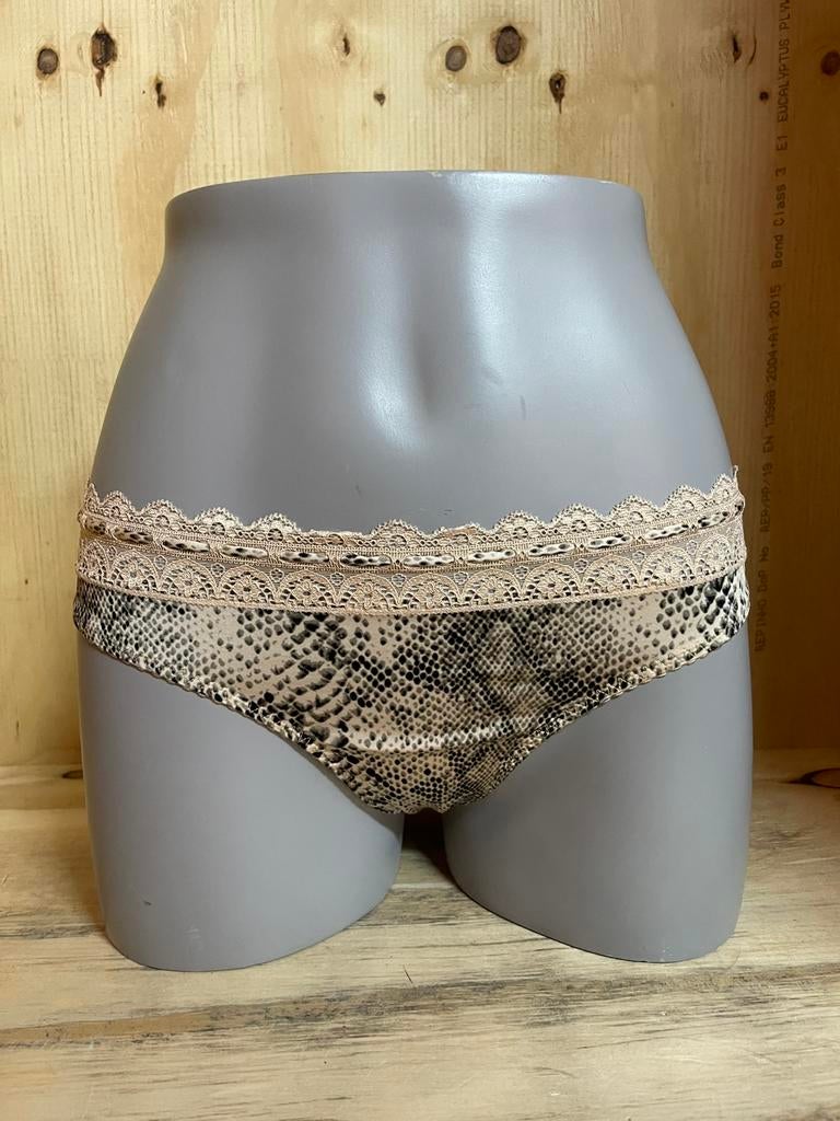 Twinset string maat 38 en 40b serpente organza, Verzenden, Beige, String