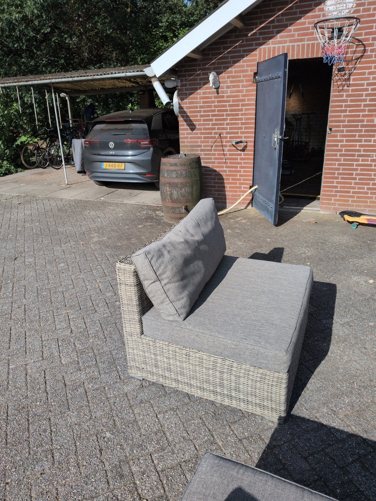 Lounge bank 2 stuks, Ophalen, Wicker, Bank