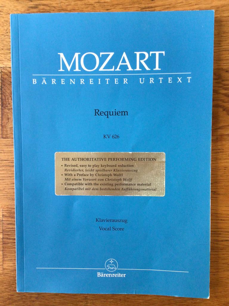 Mozart, Requiem, Barenreiter Urtext, piano, zang, Muziek en Instrumenten, Bladmuziek, Klassiek, Nieuw, Ophalen of Verzenden, Koor
