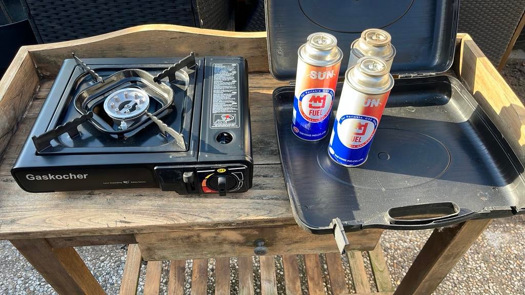 Mobiele gaskookplaat in koffer, Caravans en Kamperen, Ophalen of Verzenden, Nieuw