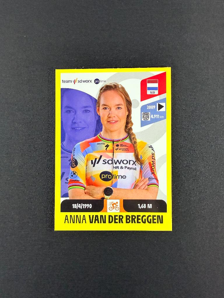 Anna van der Breggen Panini Tour de France 2026 Sticker, Verzenden, Zo goed als nieuw, Overige sporten, Poster, Plaatje of Sticker