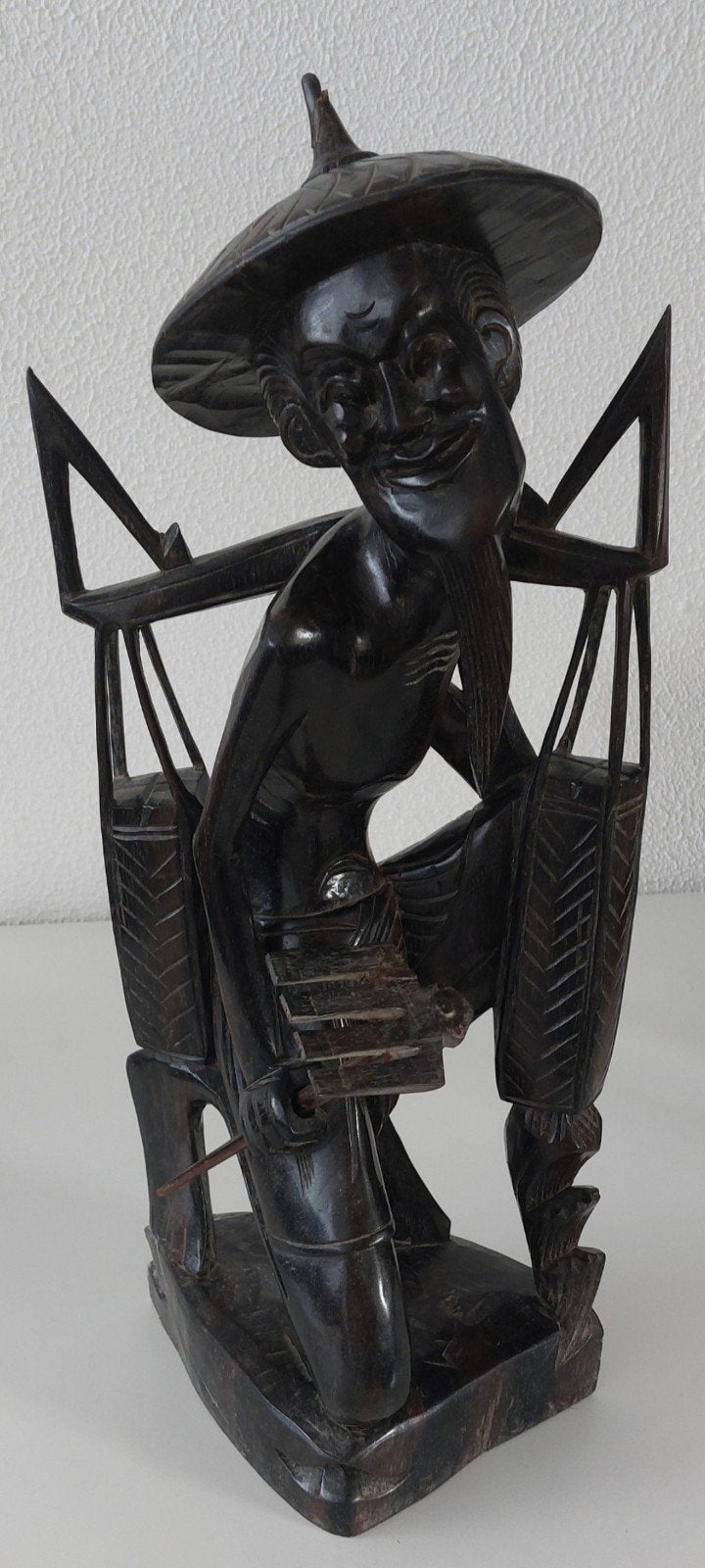 Prachtige Indonesisch/ Balinees houtsnijwerk 50cm voor €85, Ophalen of Verzenden, Hout, Houtsnijwerk