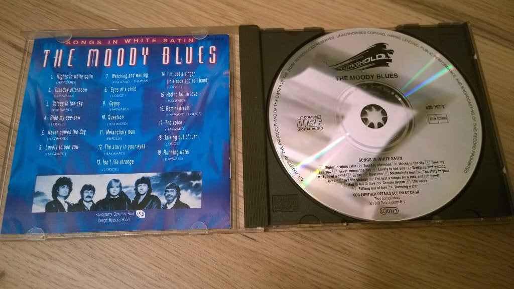 The moody blues- songs in white satin, Ophalen, Gebruikt, Poprock