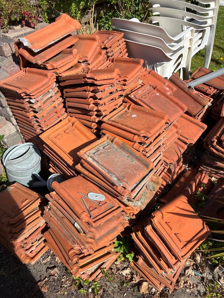 Tuile du Nord dakpannen - Gebruikt, Ophalen, Gebruikt, Steen of Klei, 15 m² of meer