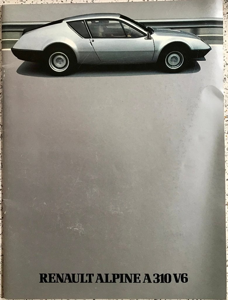 Renault Alpine A310 V6 Brochure - Frans Talig-18 bladzijde, Ophalen of Verzenden, Zo goed als nieuw, Renault Alpine, Renault