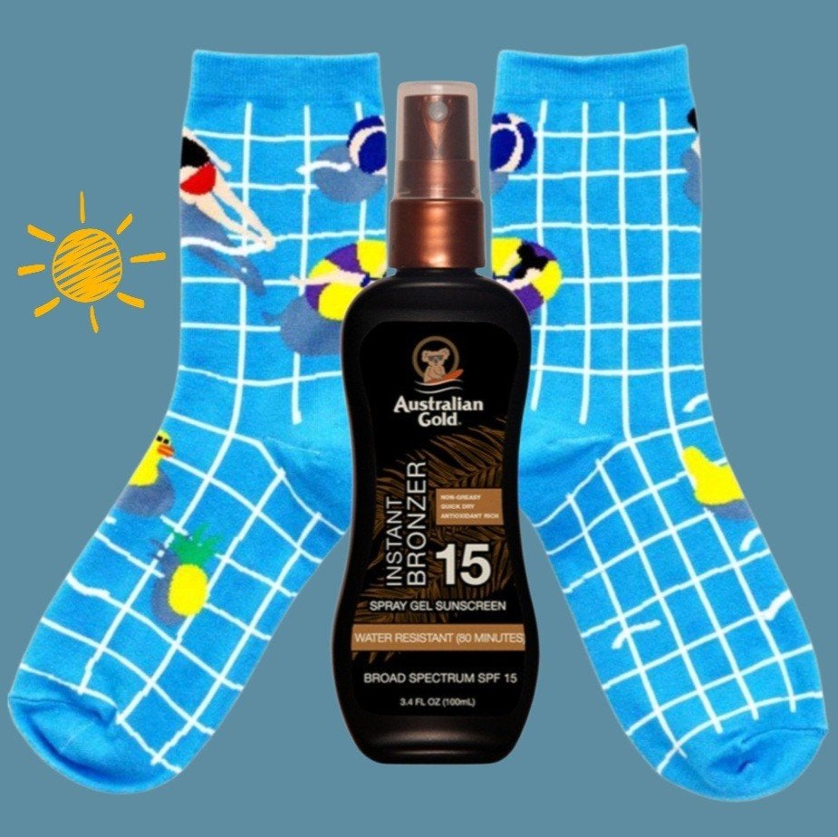 VAKANTIE SOKKEN + AUSTRALIAN GOLD SPF 15 OF 30 (100 ML ), Ophalen of Verzenden, Nieuw