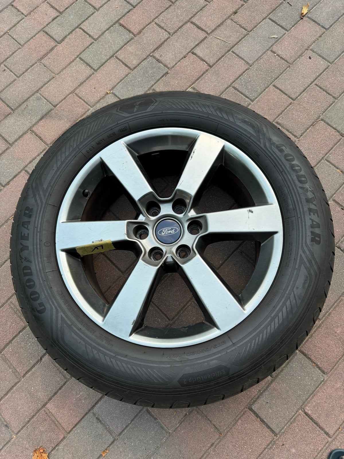Originele Ford F150 wielen - Goodyear EfficientGrip 20 inch, Auto-onderdelen, Banden en Velgen, Gebruikt, 275 mm, Banden en Velgen