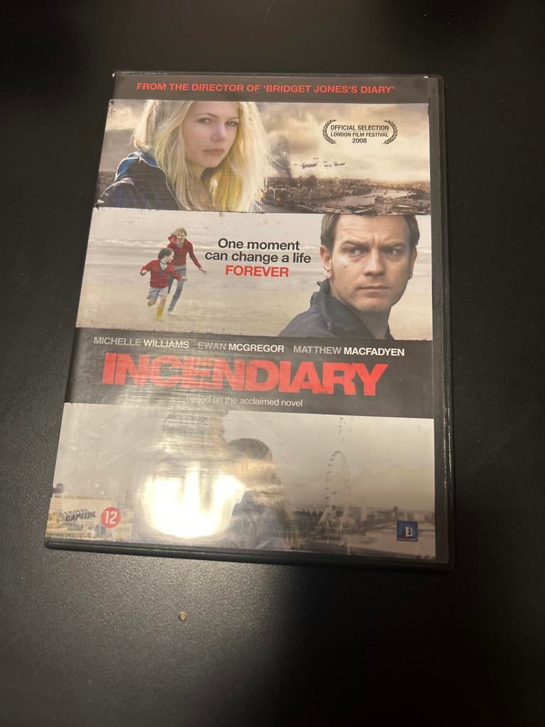 Incendiary DVD - Michelle Williams, Ewan McGregor, Vanaf 12 jaar, Ophalen of Verzenden, Gebruikt, Actiethriller