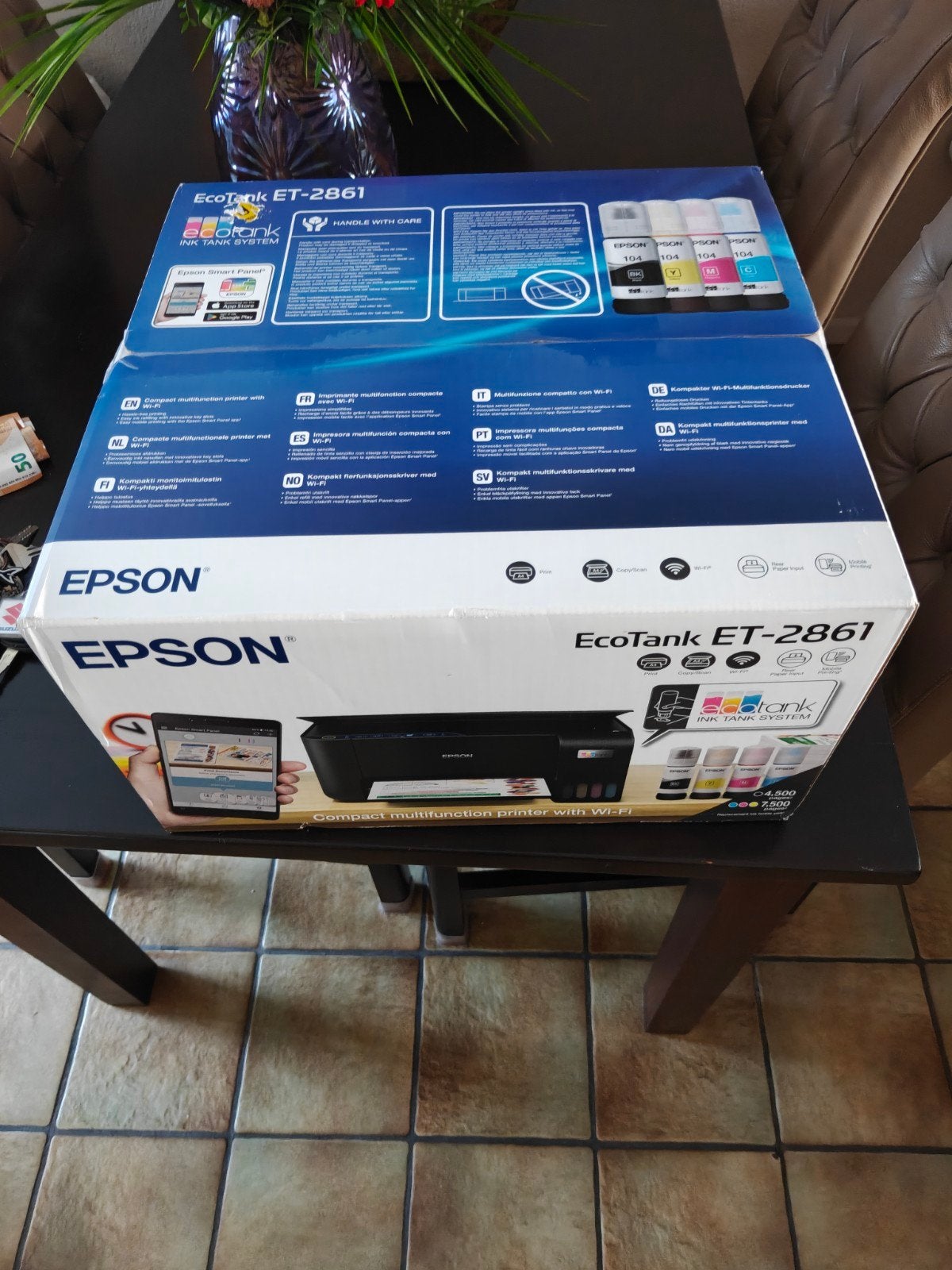 Nieuwe Epson EcoTank ET-2861 All-in-One Printer met Wi-Fi, Kleur printen, All-in-one, Ophalen of Verzenden, Epson