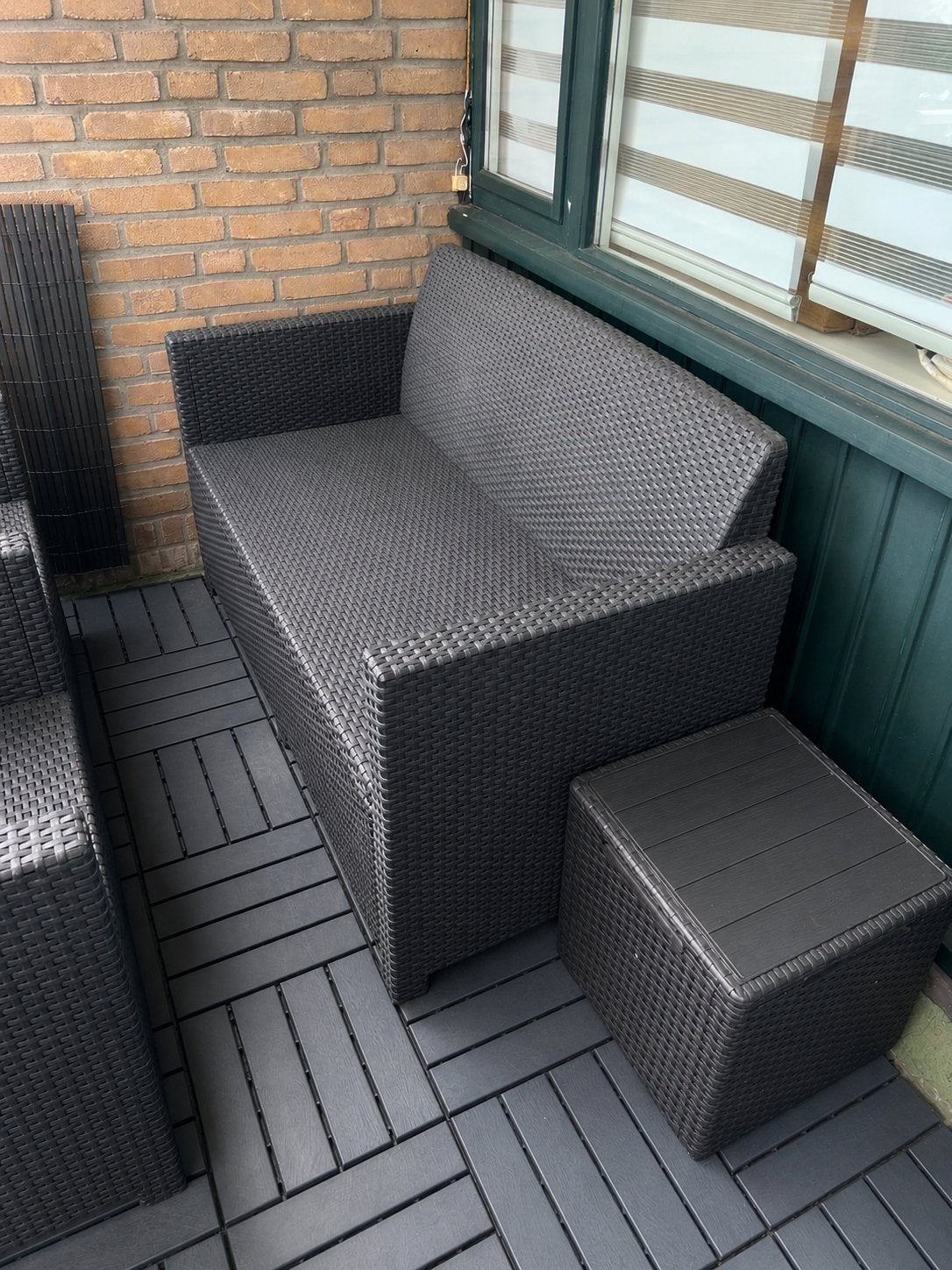 Loungeset 4 persoons, Tuin en Terras, Tuinsets en Loungesets, Ophalen, Zo goed als nieuw