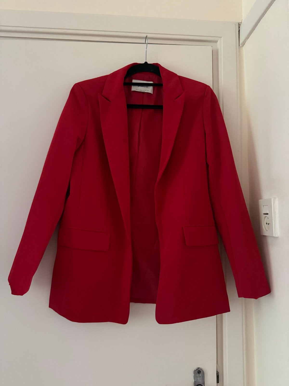 Stradivarius rode blazer maat S, Verzenden, Zo goed als nieuw, Jasje, Maat 36 (S)