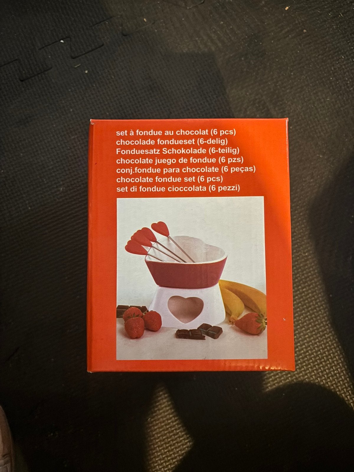 Hartjes fondueset, Witgoed en Apparatuur, Fonduesets, Ophalen, Nieuw, Waxinelicht, Fondueset