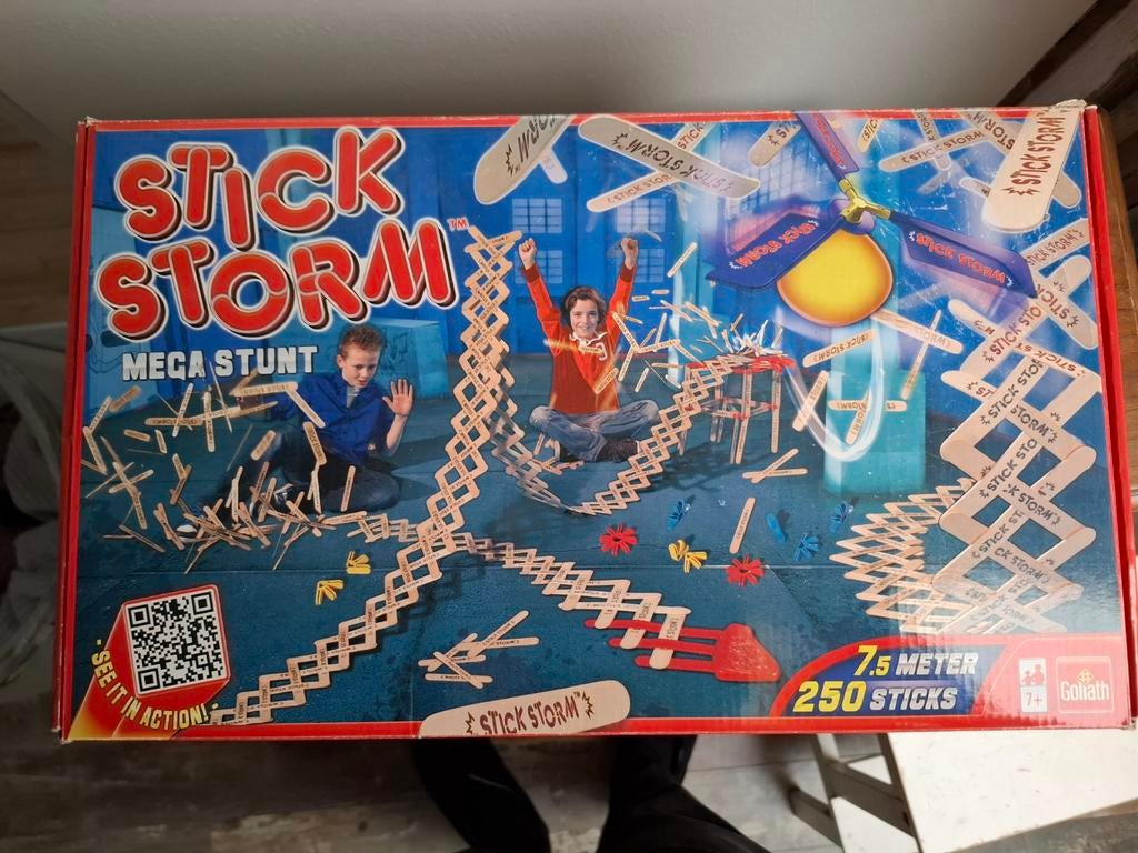 Stick Storm Mega Stunt - Bouw je eigen dominobaan, Ophalen of Verzenden, Zo goed als nieuw, Bouwen