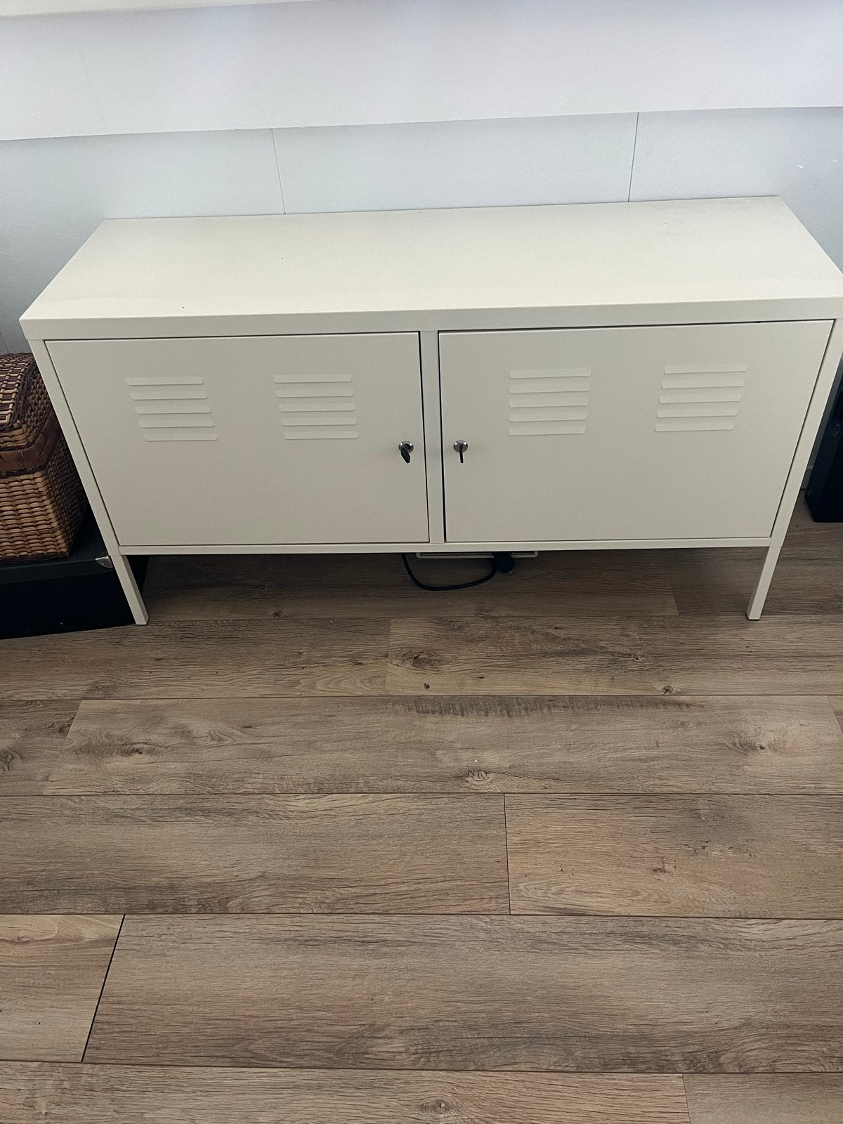 Metalen lockerkastje met planken - 118x63x40 cm, Huis en Inrichting, Kasten | Lockerkasten, Ophalen, Gebruikt