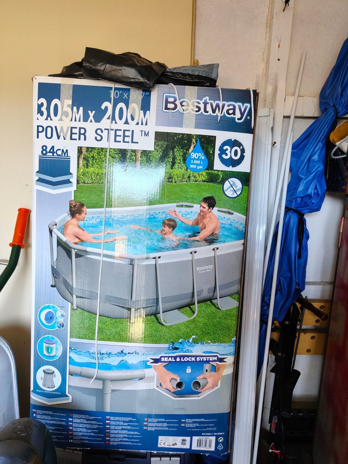Bestway Power Steel Opzetzwembad 3.05m x 2.00m, Ophalen, Gebruikt