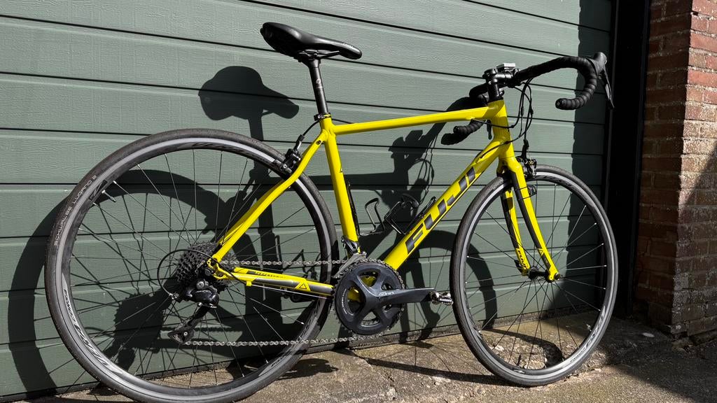 Racefiets Fuji Sportif two.1 54cm Sora 2x9 (2020 zgan!), Fietsen en Brommers, Fietsen | Racefietsen, 28 inch, Velgrem, Aluminium