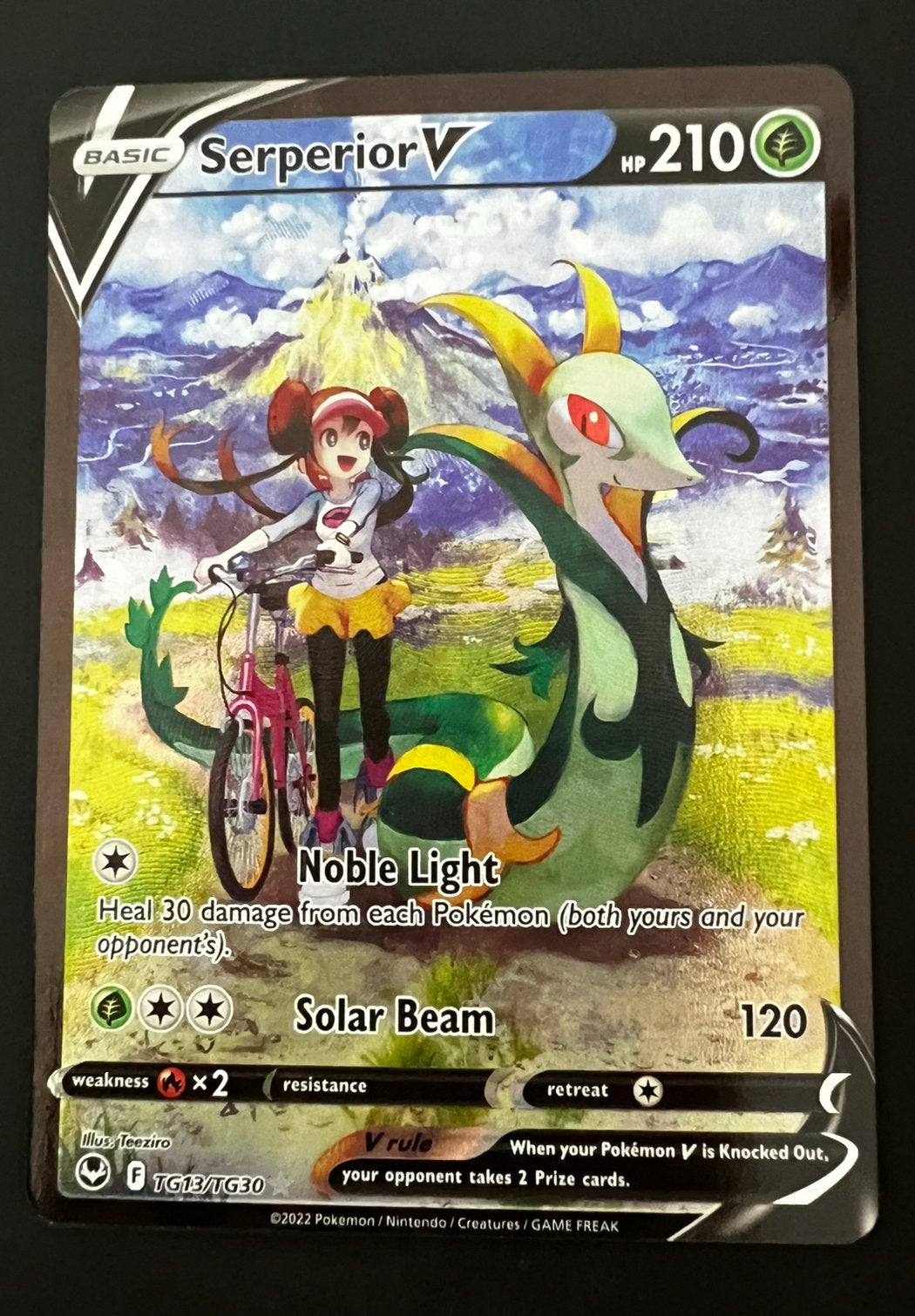 Serperior V Trainer Gallery - Near Mint, Ophalen of Verzenden, Zo goed als nieuw, Losse kaart