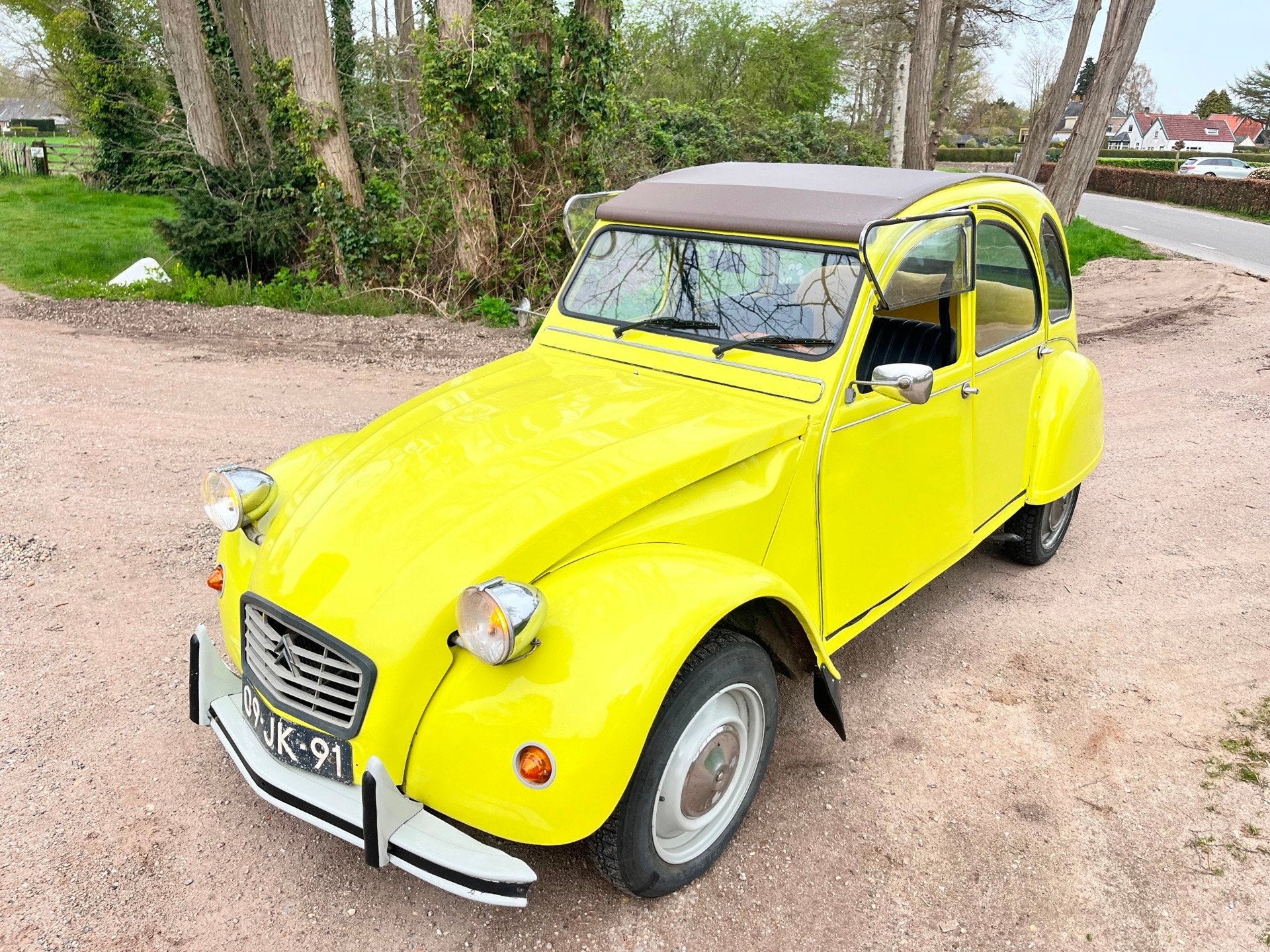 Citroen 2 CV 2CV 600 cc, Auto's, Oldtimers, Te koop, Citroën, Benzine, Sedan, Handgeschakeld, Origineel Nederlands, Geel, Voorwielaandrijving