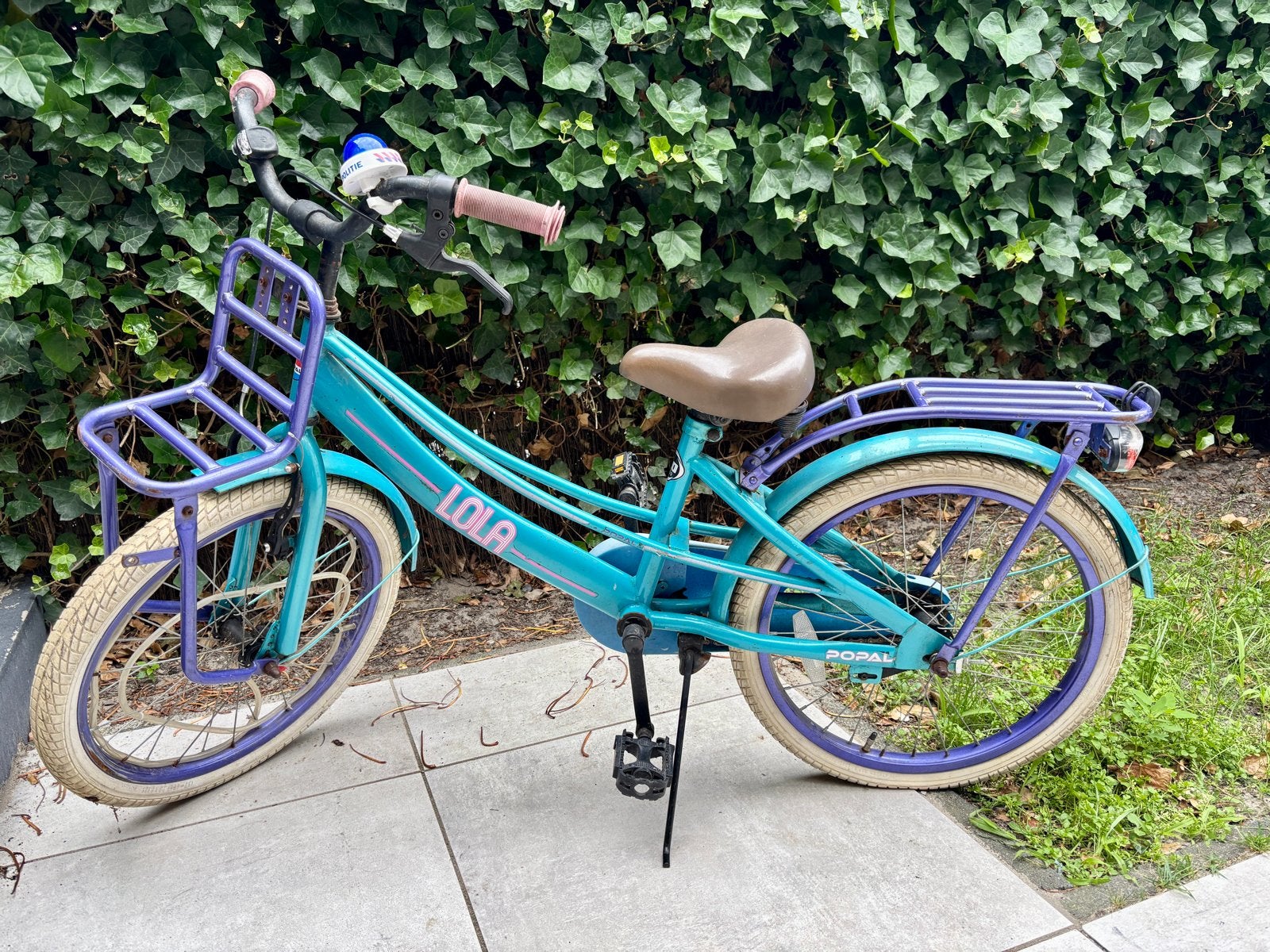 Lola fiets - 20 inch - Opknapper met leuke politiesirene bel, Ophalen, Gebruikt, Velgrem, Handrem