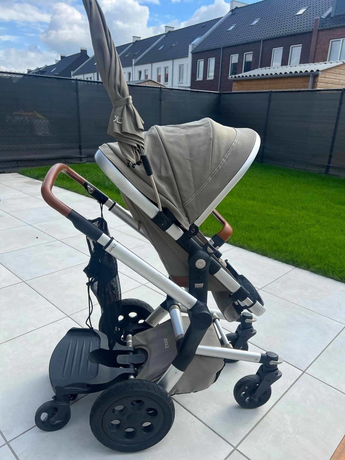 Joolz Day1 Elephant Grey complete set met accessoires, Gebruikt, Combiwagen, Met reiswieg, Ophalen