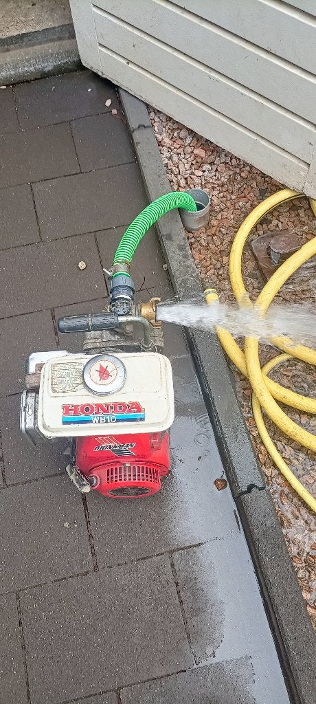 honda wb10 benzine waterpomp, Ophalen of Verzenden, Gebruikt, Handmatig, Beregeningspomp