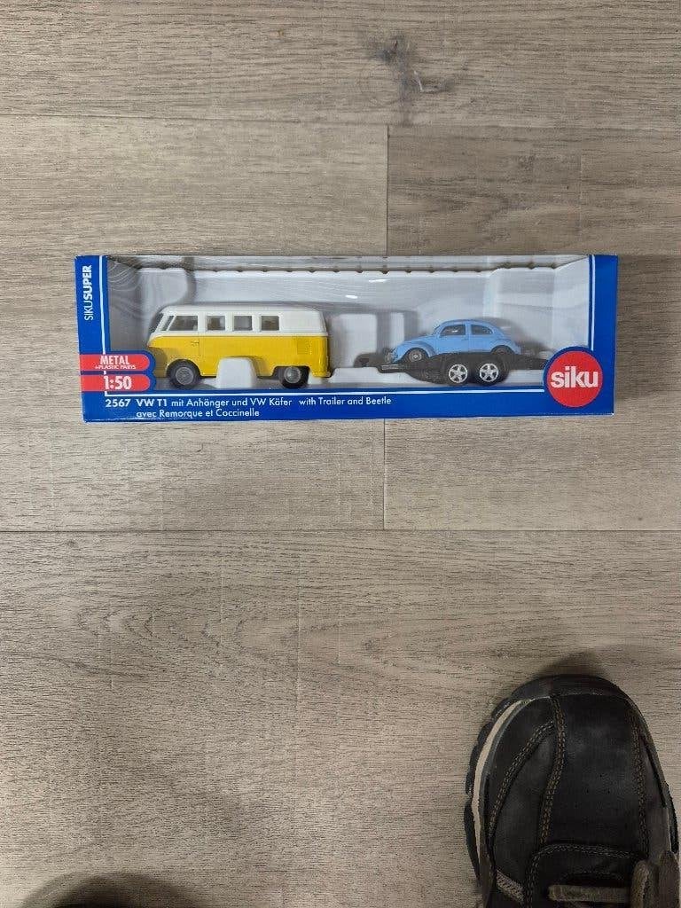 Siku 2567 VW volkswagen met trailer en Kever, Ophalen of Verzenden, Nieuw, Auto, SIKU