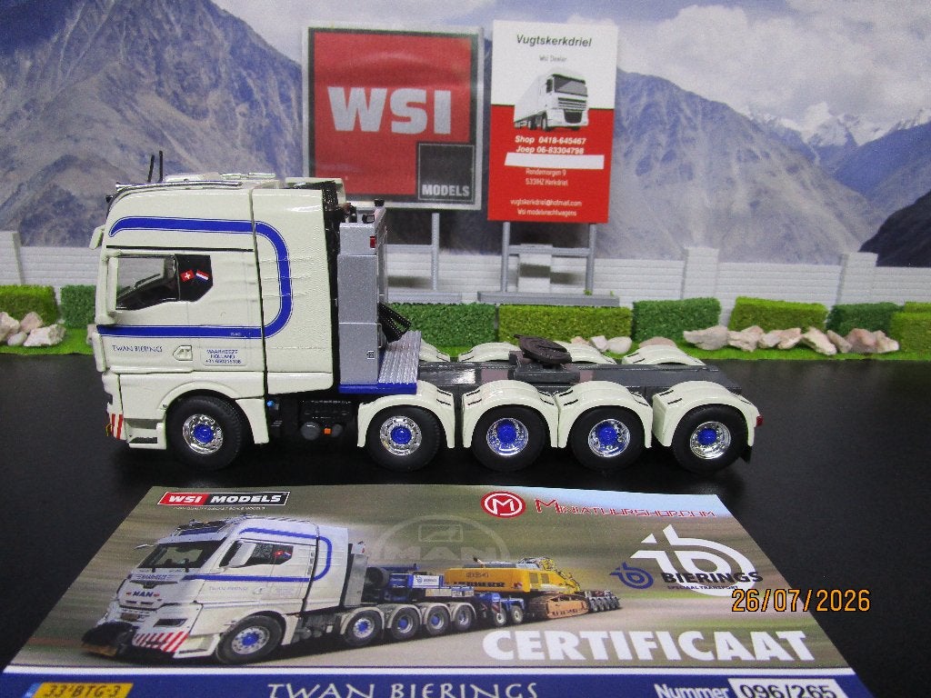 02-3820 twan bierings man tgx gx 10x4 low loader 5axle 2 axl, Ophalen of Verzenden, Nieuw, Bus of Vrachtwagen, Wsi