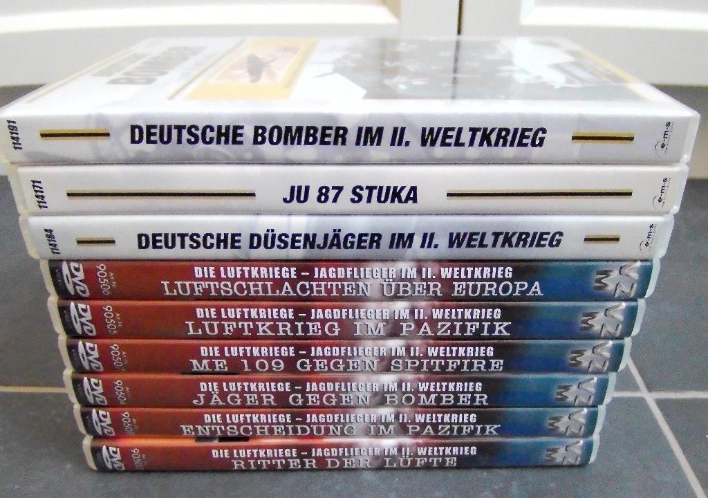 9 DVD's Luftwaffe Tweede Wereldoorlog Luftkriege, Verzamelen, Verzenden, Luchtmacht, Duitsland, Overige typen