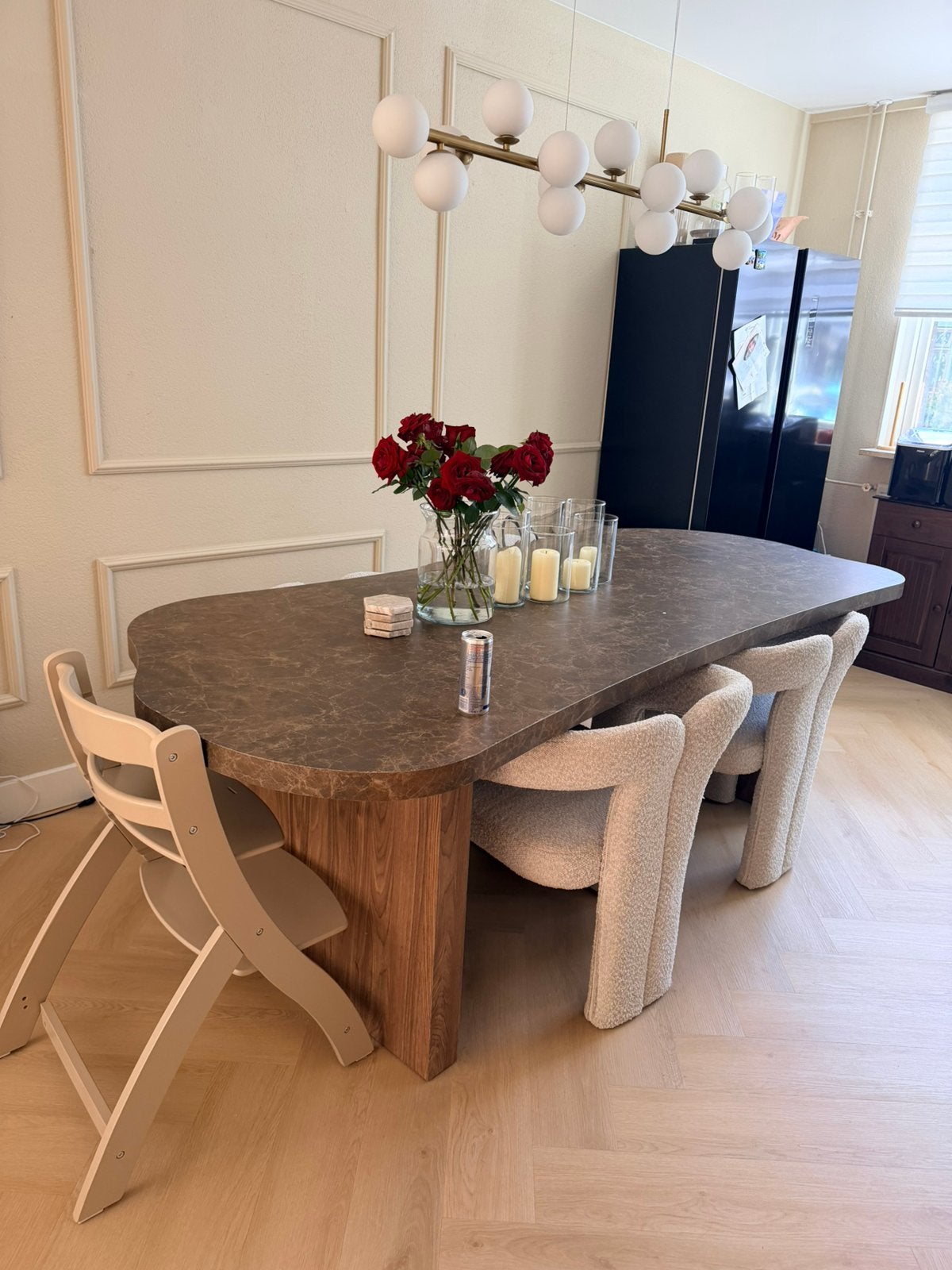 Eettafel met stoelen, Ophalen of Verzenden, Zo goed als nieuw