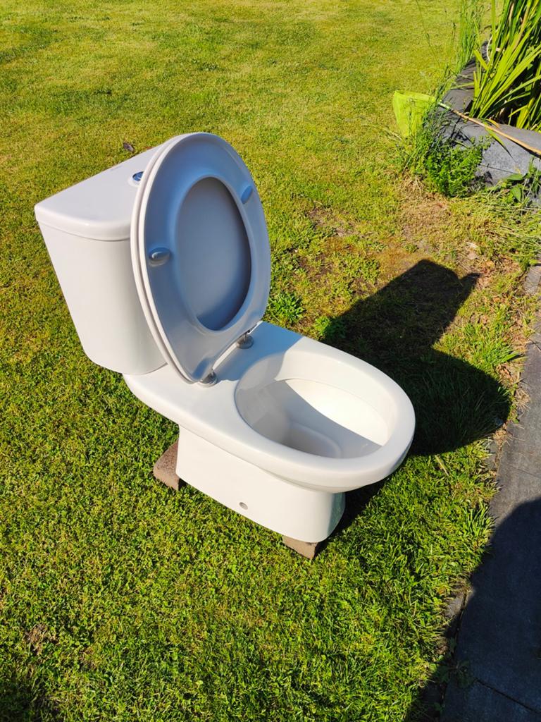 Sphinx Duo Blok Toilet - Compleet en Zo Goed als Nieuw, Ophalen, Zo goed als nieuw, Toilet