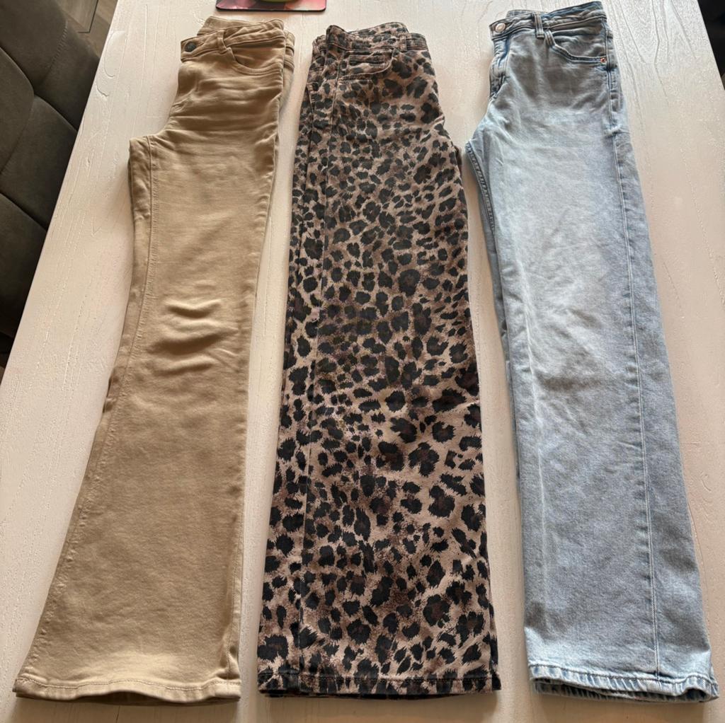 Meiden jeans in maat 158, Ophalen of Verzenden, Gebruikt, Meisje, Broek