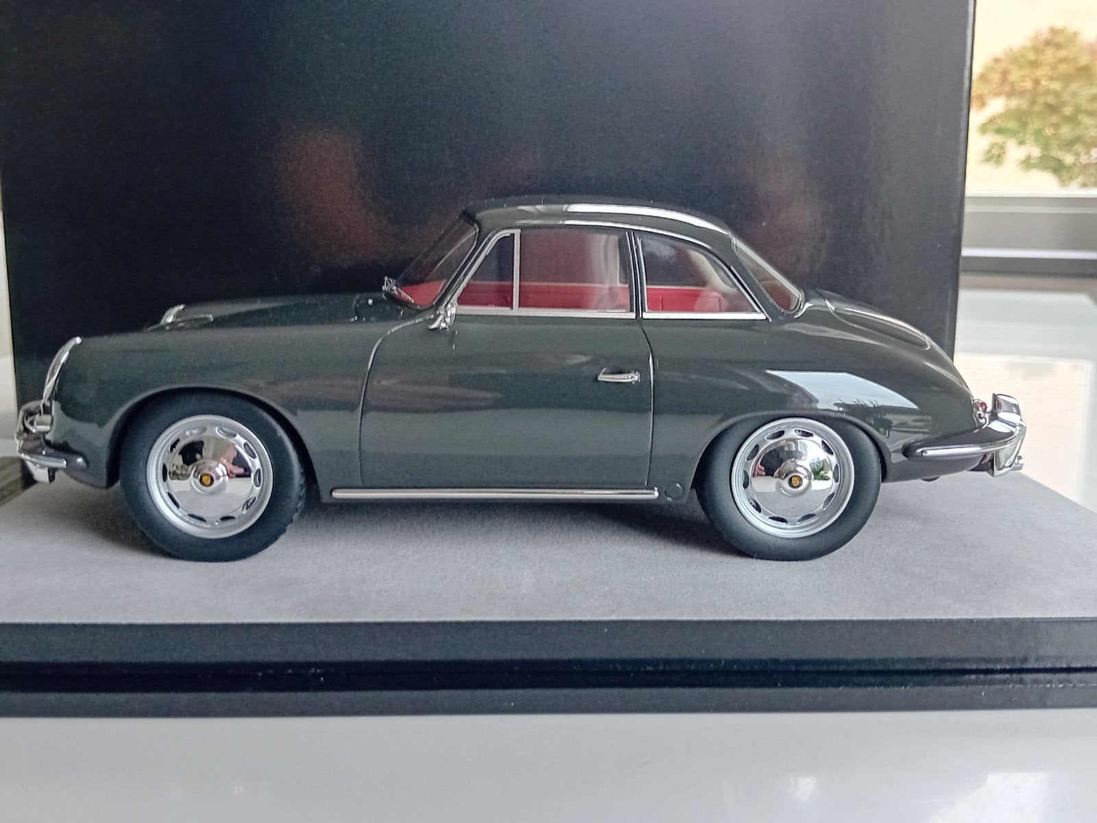 1:18 Tecnomodel Porsche 356 Karmann hardtop, 1961 #16/99, Hobby en Vrije tijd, BBR, Autoart, Ophalen of Verzenden, Zo goed als nieuw