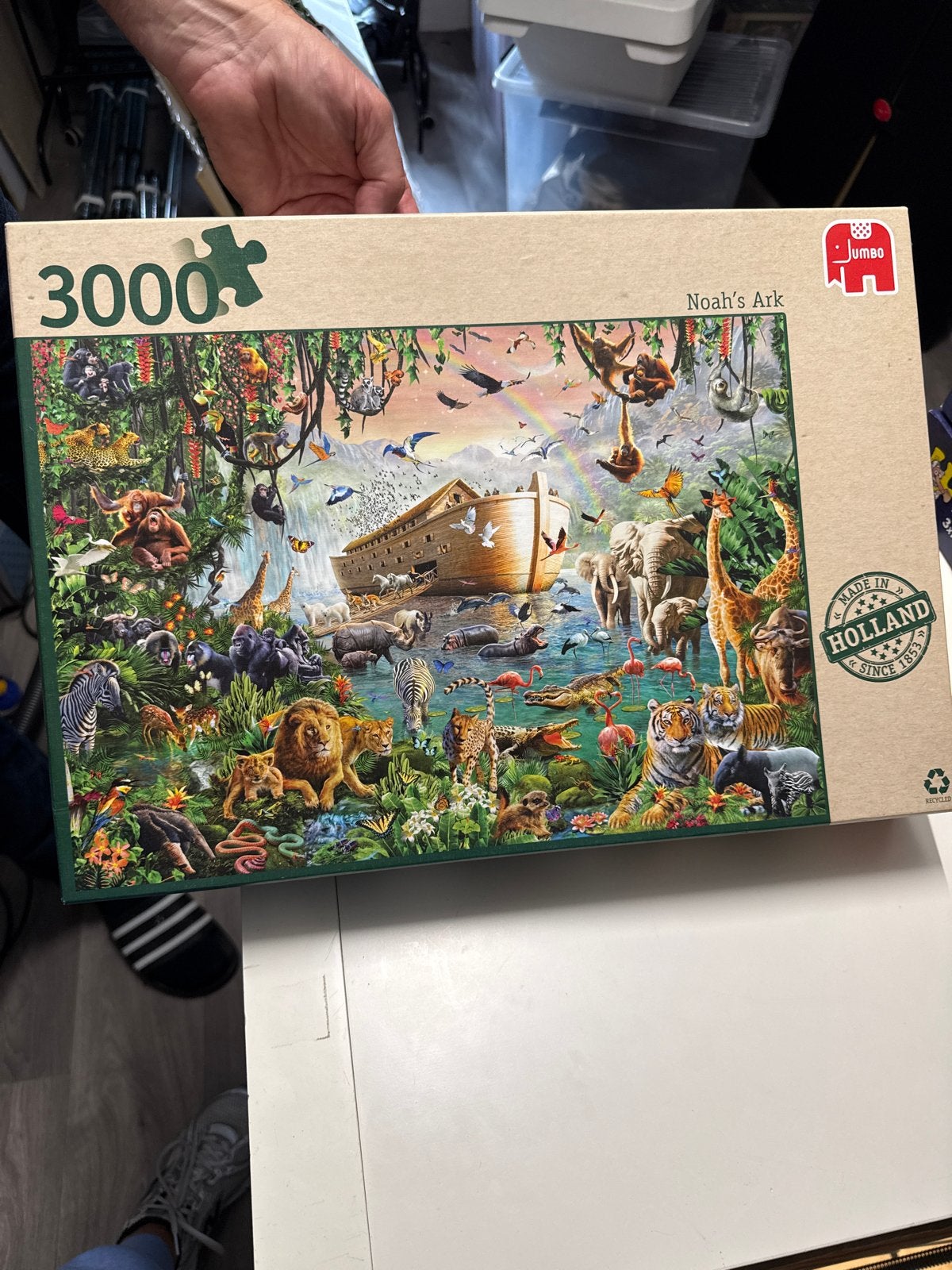 Jumbo Legpuzzel Noah's Ark 3000 stukjes, Ophalen of Verzenden, Meer dan 1500 stukjes, Zo goed als nieuw, Legpuzzel