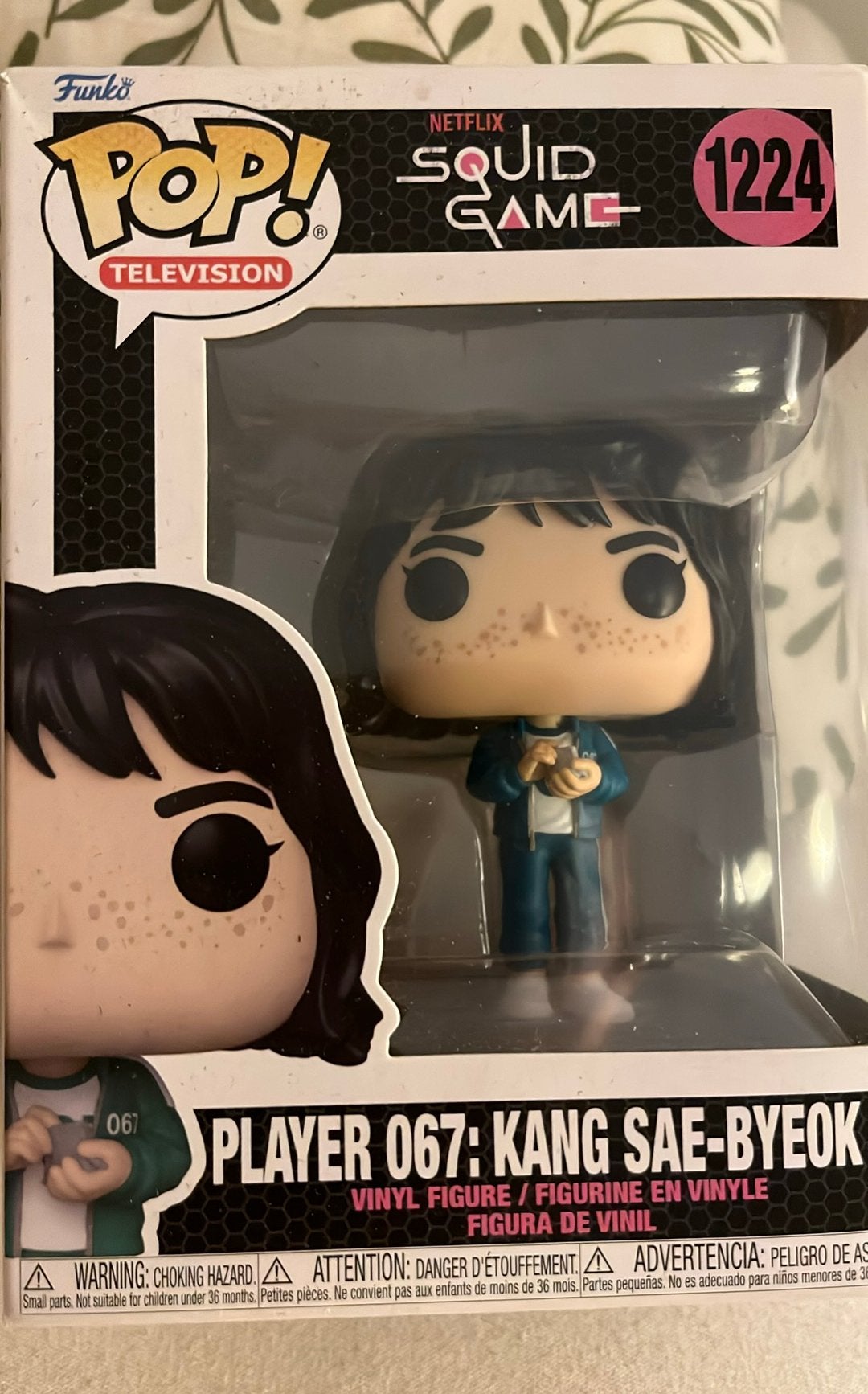 Funko pop: squid game player 067 Kang Sae-Byeok 1224, Ophalen, Nieuw