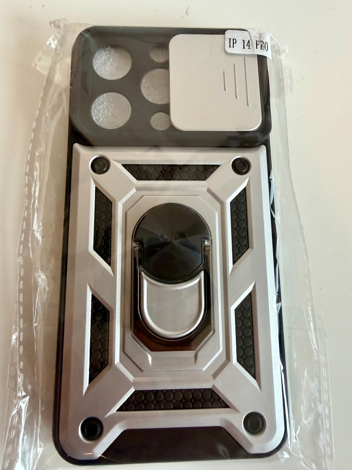 Iphone 14 Pro protection case zilver zwart - nieuw sealed.