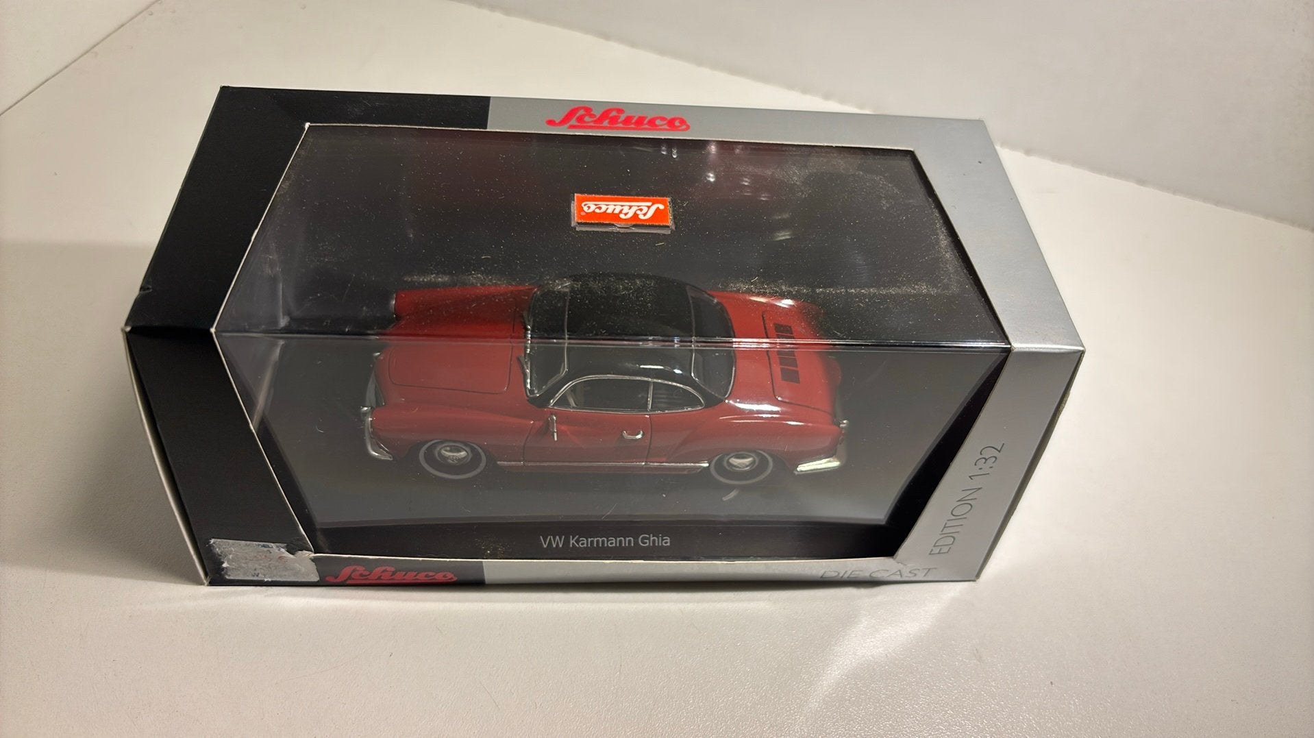 Volkswagen karmann ghia red schuco 1.32, Ophalen of Verzenden, A, A, A