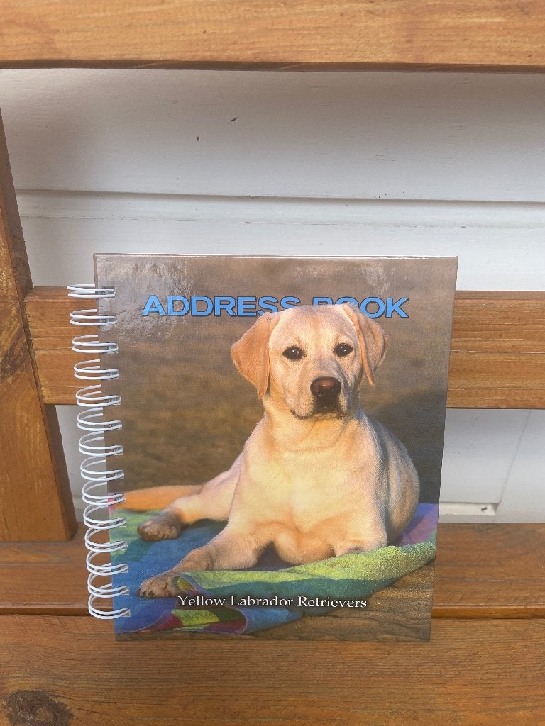 Gele labrador retrievers - honden thema adresboek, Ophalen of Verzenden, Nieuw, Honden