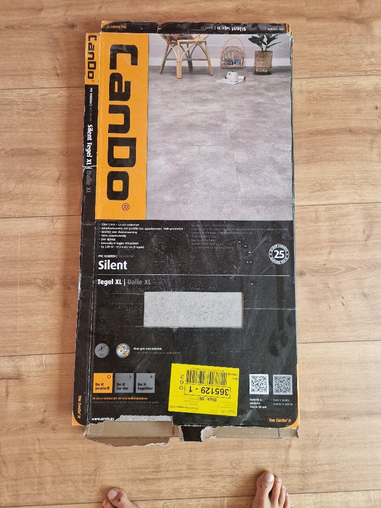 Cando click pvc - tegel XL: oase steen, Ophalen, Overige typen, Nieuw, Minder dan 10 m²