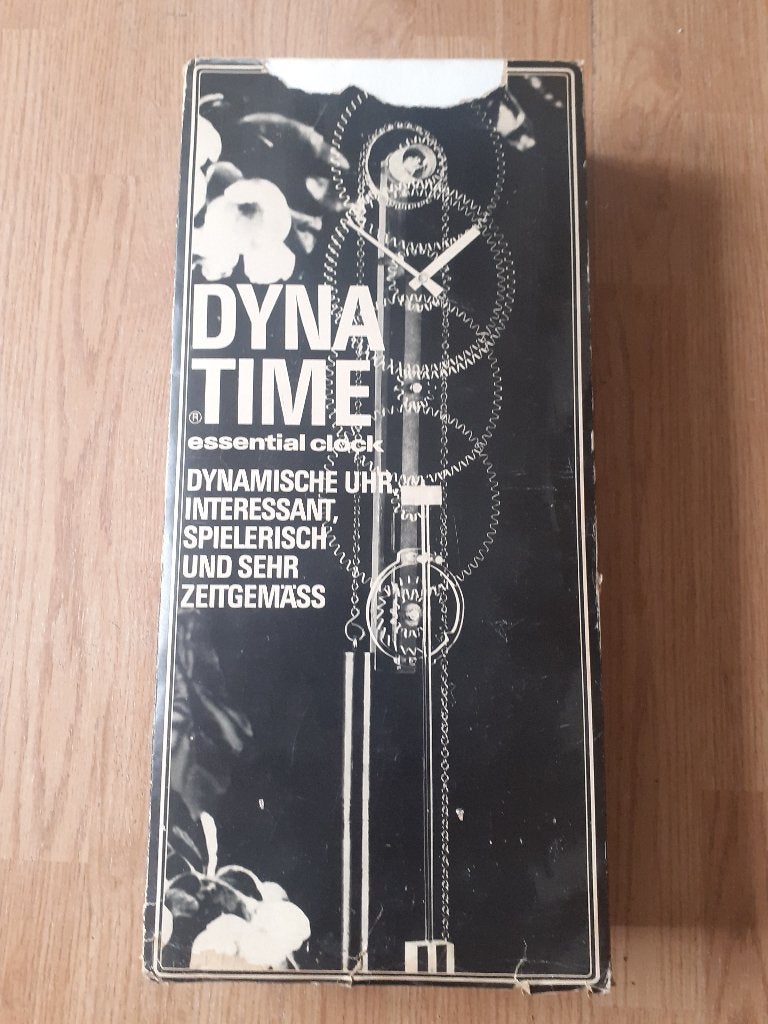 design jaren 70 Dynatime Germany space age plexi wandklok, Huis en Inrichting, Wandklok, ?, Zo goed als nieuw, Dynatime