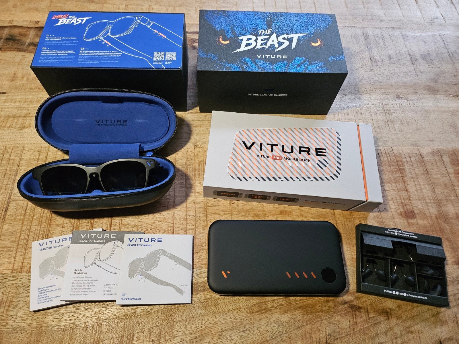 🕶️VITURE The Beast AR Glasses + Pro Mobile Dock +Garantie✅, Spelcomputers en Games, Virtual Reality, Ophalen of Verzenden, Nieuw