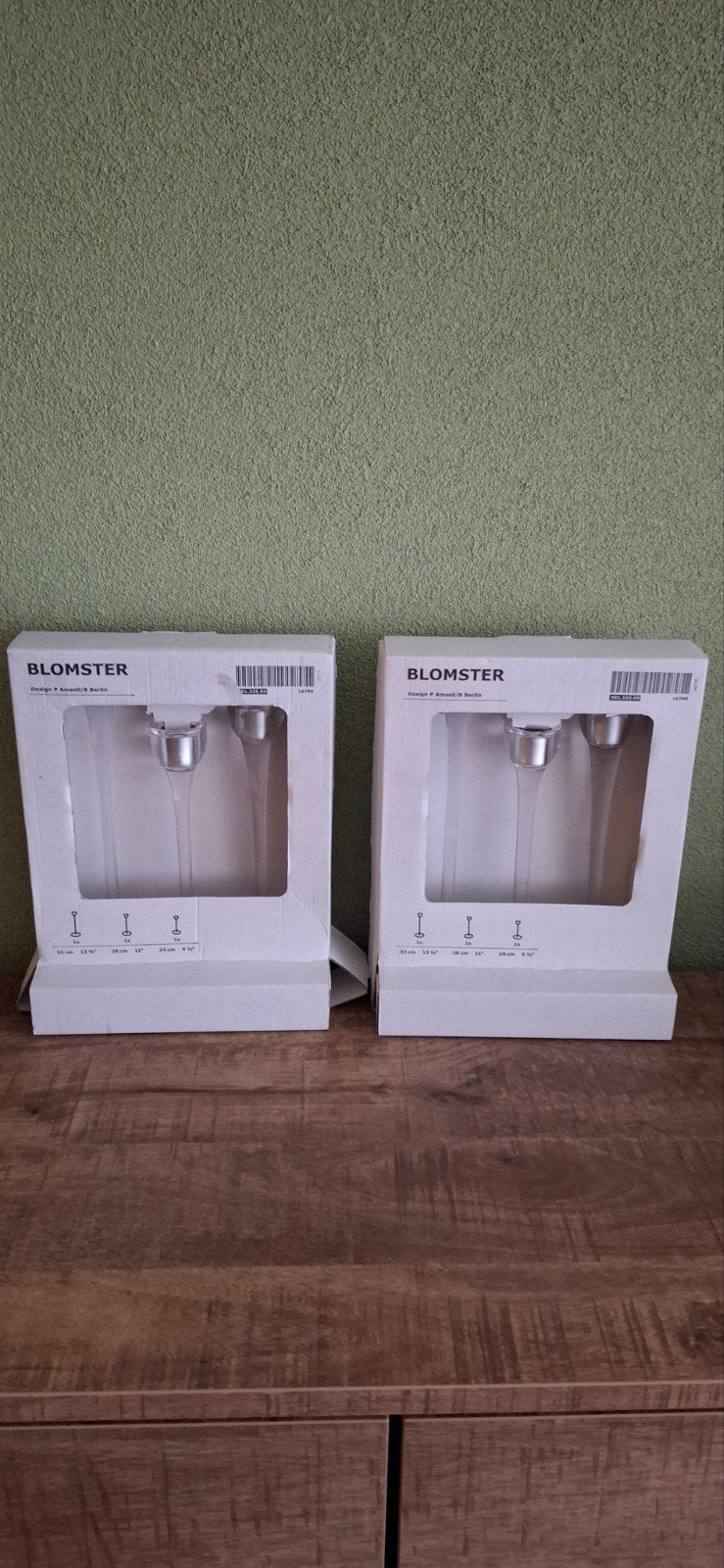 2 sets vintage IKEA Blomster kaarsenstandaarden, Huis en Inrichting, Woonaccessoires | Kandelaars en Kaarsen, IKEA, Nieuw, Ophalen of Verzenden