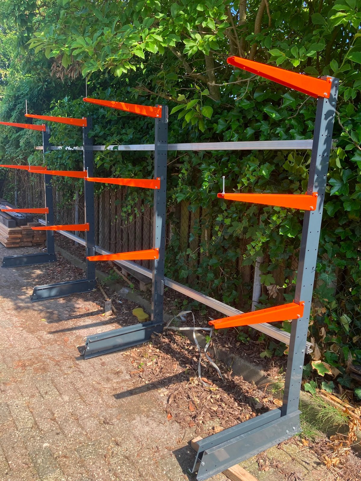 Lichtgewicht draagarm stelling maximaal 530 cm breed, Ophalen